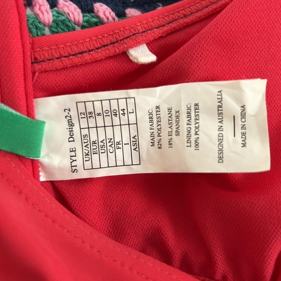 Seekers Australia crochet halter bikini top Sz8 - Picture 7 of 11